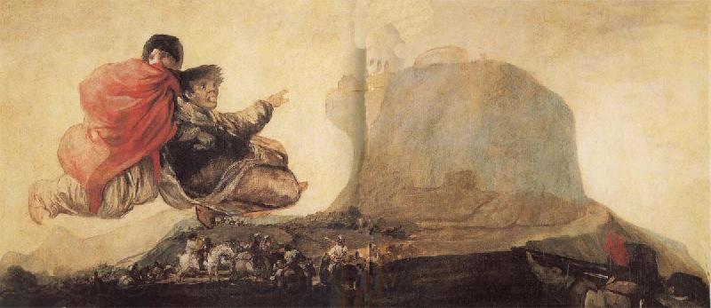 Francisco Goya Fantastic Vision or Asmodea Spain oil painting art